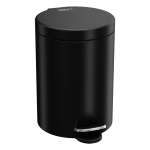 Kovový koš, 18 l, povrch černý