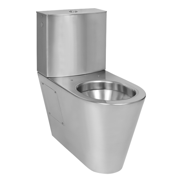 Nerezové kombi WC se spodním přívodem vody