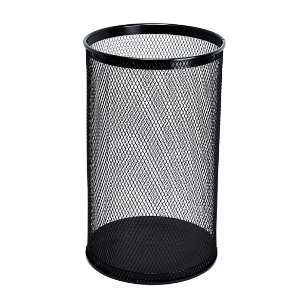 Odpadkový koš kulatý, černý, 28,5 l