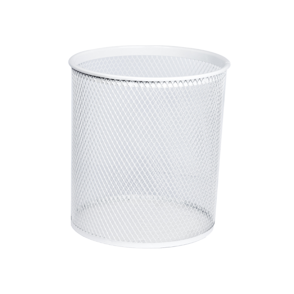 Odpadkový koš kulatý, bílý, 18 l