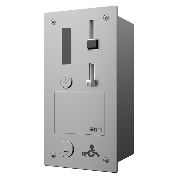 Vestavěný mincovní automat dveřního zámku, GSM, eurozámek, 24 V DC