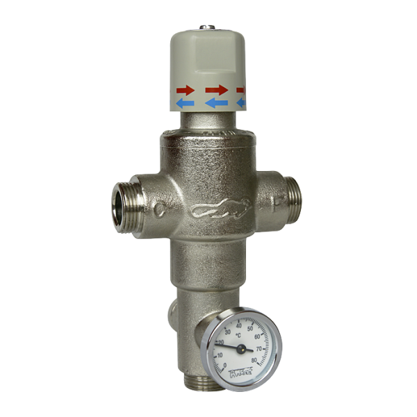 Termostatický ventil s pojistkou, 3/4"